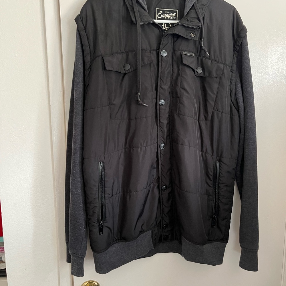 Empyre Black Puffer Jacket Lightweight Design
